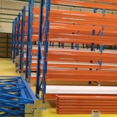 Heavy Duty Pallet Racks w/ Plywood Heavy Duty Pallet Racks w/ Plywood