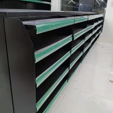 Check out counter with Back Wall