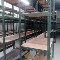 SLOTTED ANGLE RACK (PLYWOOD)