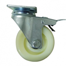 Nylon Caster Wheel Swivel Lock w/ Ball Bearing Nylon Caster Wheel Swivel Lock w/ Ball Bearing