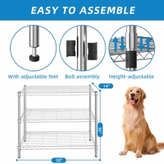 guanriver wire shelving 3 tier storage rack 3