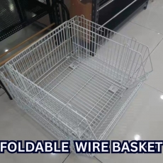 foldable wire basket 8