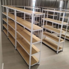 slotted angle bar white