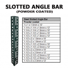 slotted angle bar powder coated copy