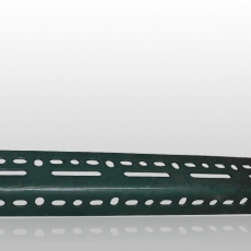 slotted angle bar powder coated