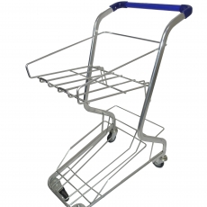 DOUBLE DECK TROLLEY (BLUE HANDLE)